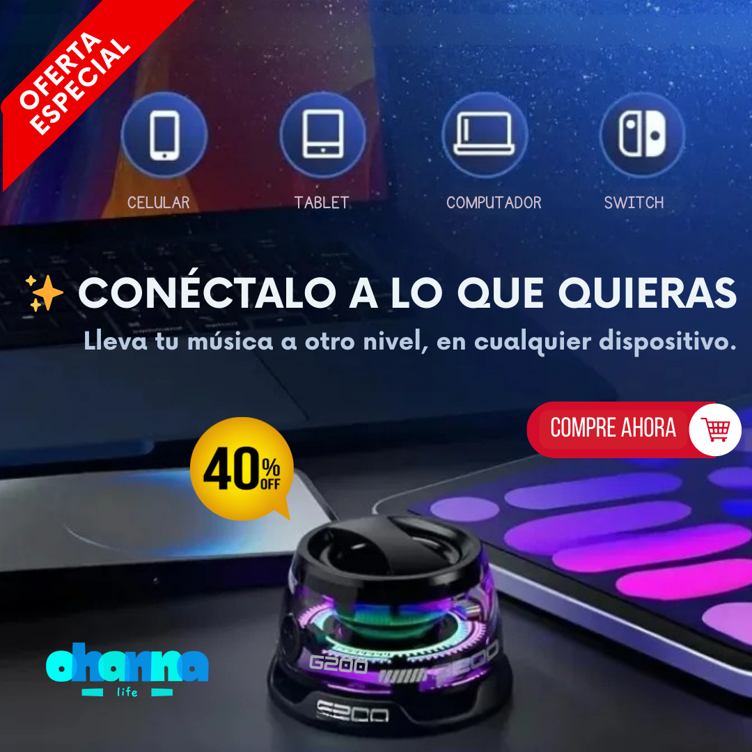 🎶 LumiBeat™ – Sonido Potente y Luces que te Acompañan