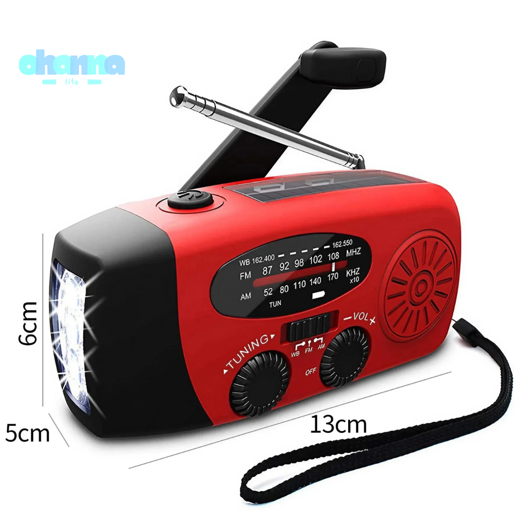 Linterna Radio Multifuncional de Emergencia