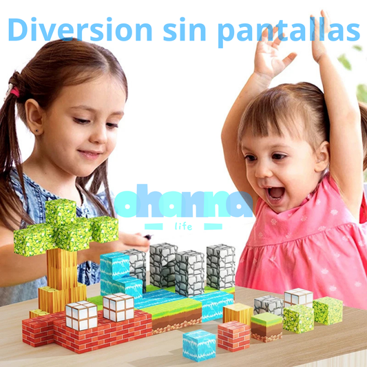 Juego de bloques magnéticos ecológicos para niños