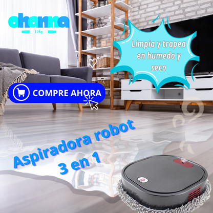 Aspiradora Robot 3 en 1