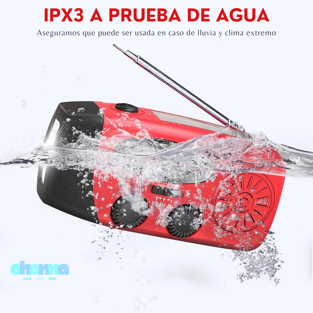 Linterna Radio Multifuncional de Emergencia