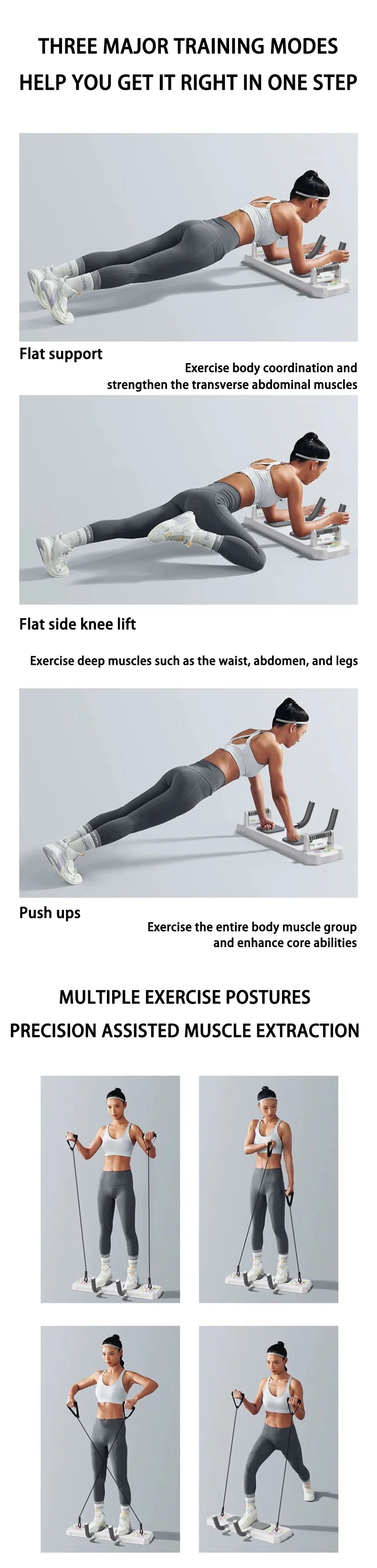 Placa de flexiones multifuncional