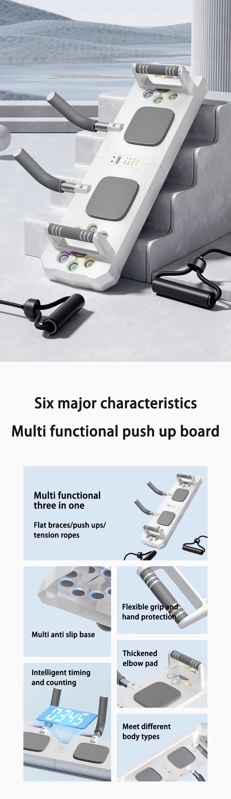 Placa de flexiones multifuncional