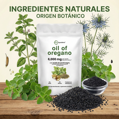 Aceite De Orégano 6000 Mg 60 capsulas